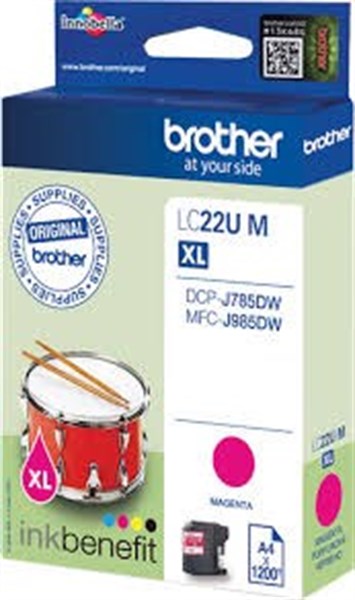 Cartuccia Brother LC22UM Magenta Originale