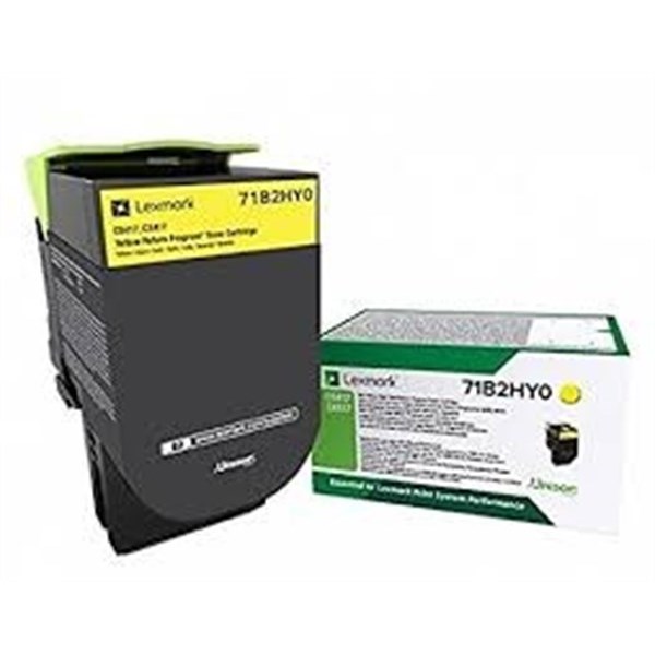 Toner Lexmark 71B2HY0 Giallo Originale